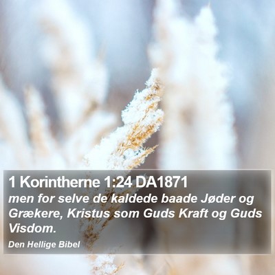 1 Korintherne 1:24 DA1871 Bible Verse Image