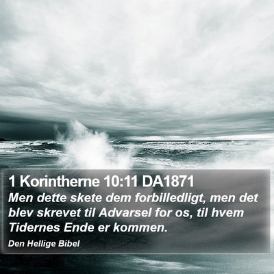 1 Korintherne 10:11 DA1871 Bible Verse Image