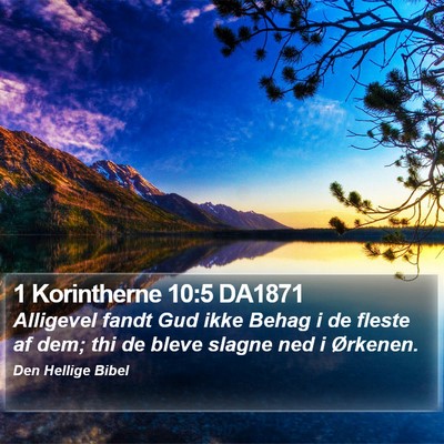 1 Korintherne 10:5 DA1871 Bible Verse Image