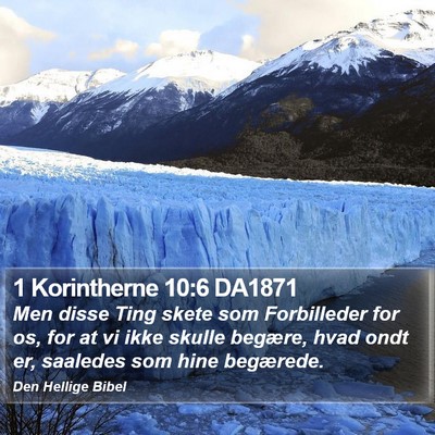 1 Korintherne 10:6 DA1871 Bible Verse Image