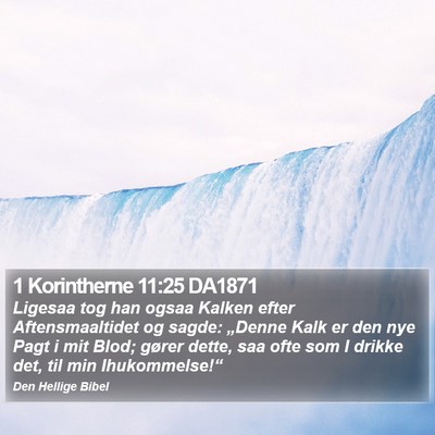 1 Korintherne 11:25 DA1871 Bible Verse Image