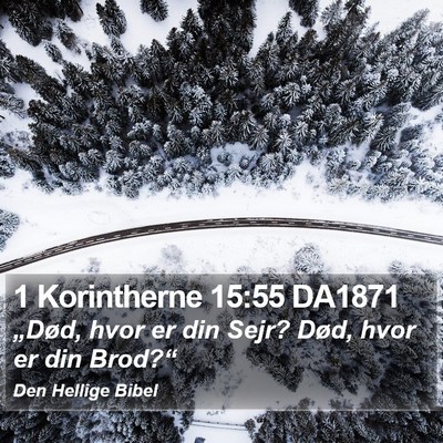 1 Korintherne 15:55 DA1871 Bible Verse Image