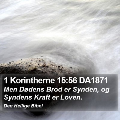 1 Korintherne 15:56 DA1871 Bible Verse Image
