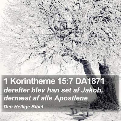 1 Korintherne 15:7 DA1871 Bible Verse Image