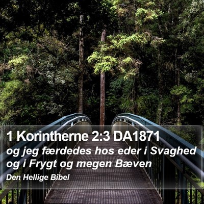 1 Korintherne 2:3 DA1871 Bible Verse Image