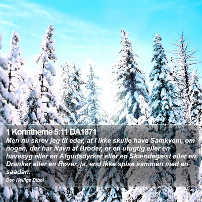 1 Korintherne 5:11 DA1871 Bible Verse Image