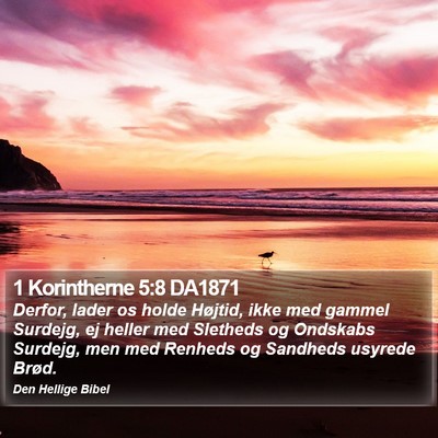1 Korintherne 5:8 DA1871 Bible Verse Image