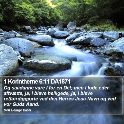 1 Korintherne 6:11 DA1871 Bible Verse Image