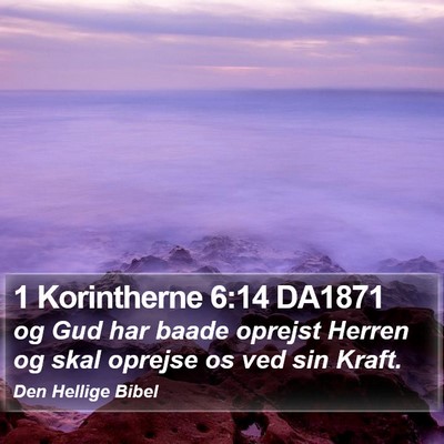 1 Korintherne 6:14 DA1871 Bible Verse Image