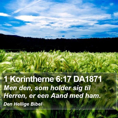 1 Korintherne 6:17 DA1871 Bible Verse Image
