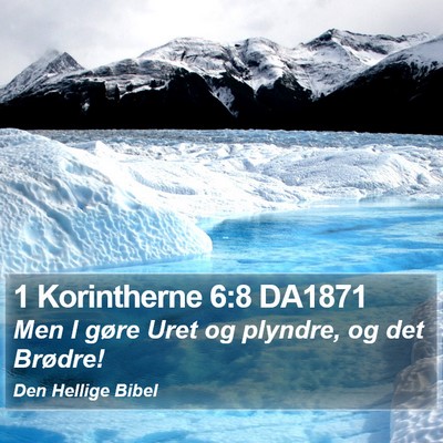 1 Korintherne 6:8 DA1871 Bible Verse Image
