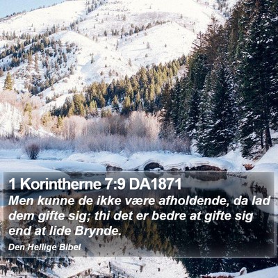 1 Korintherne 7:9 DA1871 Bible Verse Image