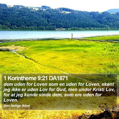 1 Korintherne 9:21 DA1871 Bible Verse Image