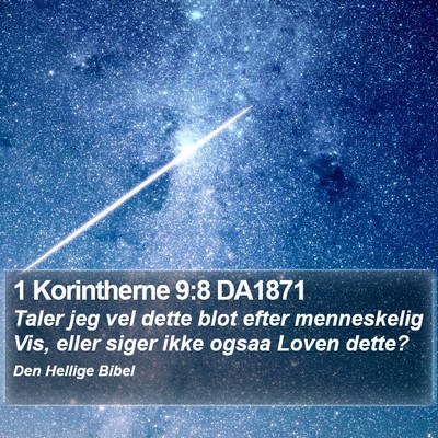 1 Korintherne 9:8 DA1871 Bible Verse Image