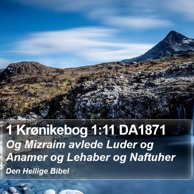 1 Krønikebog 1:11 DA1871 Bible Verse Image