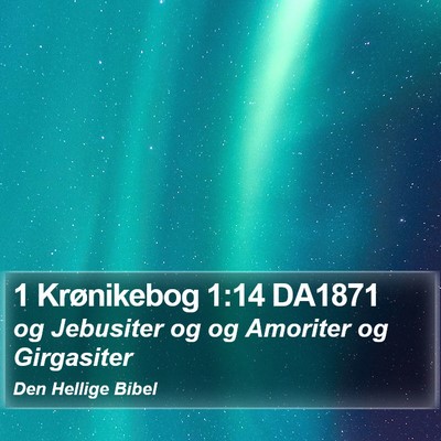 1 Krønikebog 1:14 DA1871 Bible Verse Image