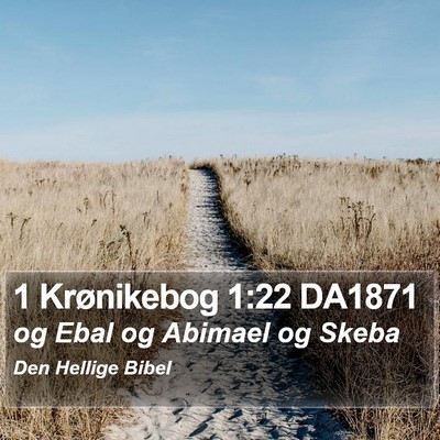 1 Krønikebog 1:22 DA1871 Bible Verse Image