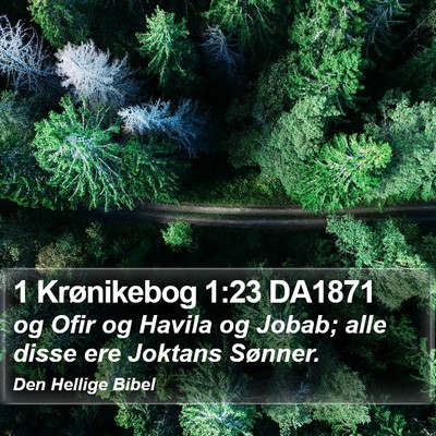 1 Krønikebog 1:23 DA1871 Bible Verse Image