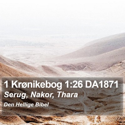 1 Krønikebog 1:26 DA1871 Bible Verse Image