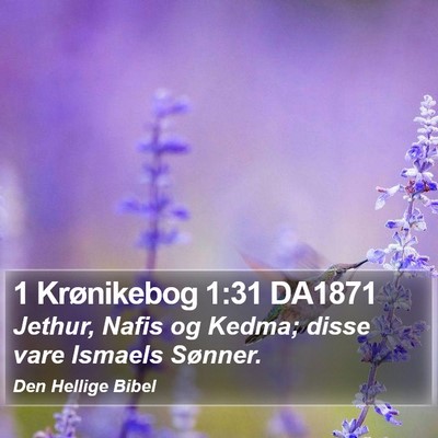 1 Krønikebog 1:31 DA1871 Bible Verse Image
