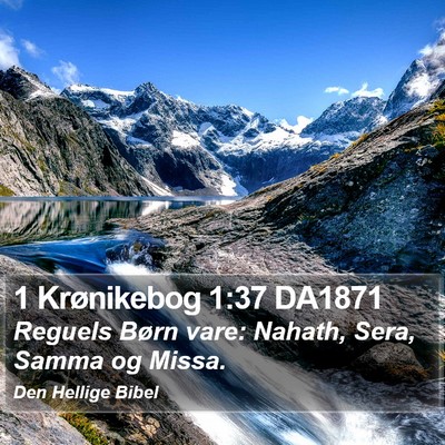 1 Krønikebog 1:37 DA1871 Bible Verse Image