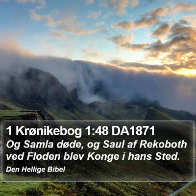 1 Krønikebog 1:48 DA1871 Bible Verse Image