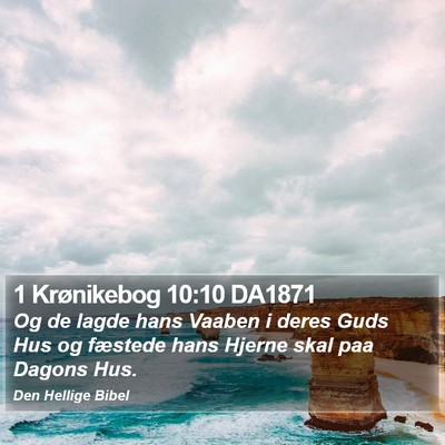 1 Krønikebog 10:10 DA1871 Bible Verse Image