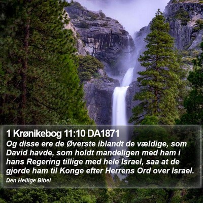 1 Krønikebog 11:10 DA1871 Bible Verse Image