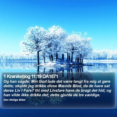 1 Krønikebog 11:19 DA1871 Bible Verse Image