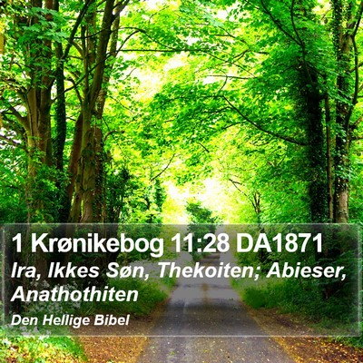 1 Krønikebog 11:28 DA1871 Bible Verse Image