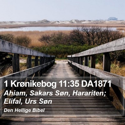 1 Krønikebog 11:35 DA1871 Bible Verse Image