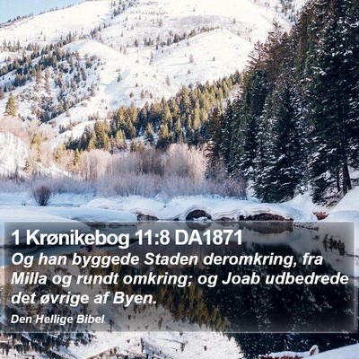 1 Krønikebog 11:8 DA1871 Bible Verse Image