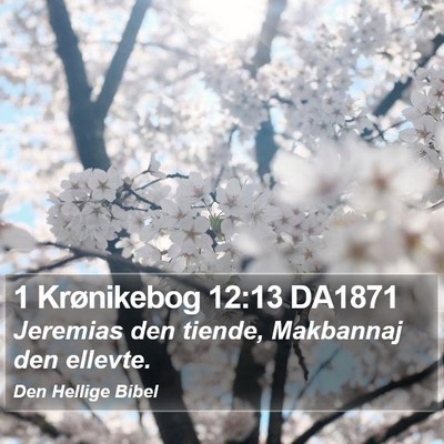 1 Krønikebog 12:13 DA1871 Bible Verse Image