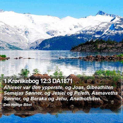 1 Krønikebog 12:3 DA1871 Bible Verse Image