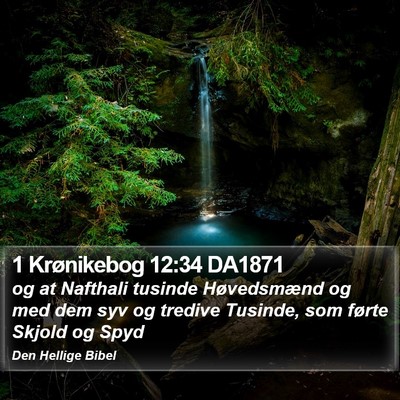 1 Krønikebog 12:34 DA1871 Bible Verse Image