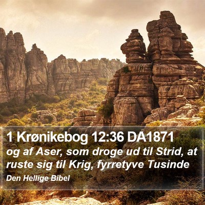 1 Krønikebog 12:36 DA1871 Bible Verse Image