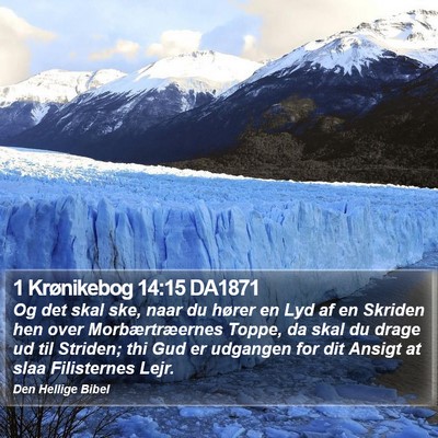 1 Krønikebog 14:15 DA1871 Bible Verse Image