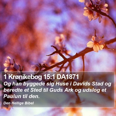 1 Krønikebog 15:1 DA1871 Bible Verse Image