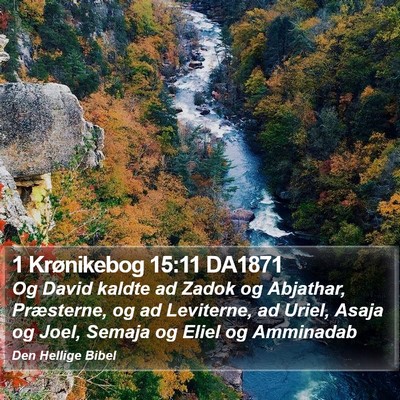 1 Krønikebog 15:11 DA1871 Bible Verse Image