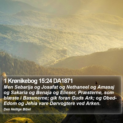 1 Krønikebog 15:24 DA1871 Bible Verse Image