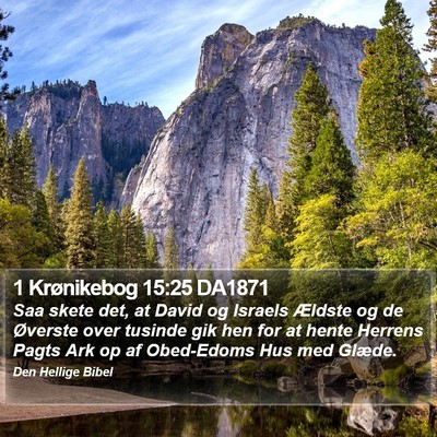1 Krønikebog 15:25 DA1871 Bible Verse Image