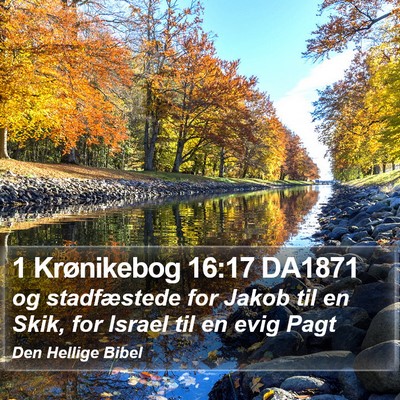 1 Krønikebog 16:17 DA1871 Bible Verse Image