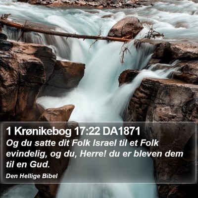1 Krønikebog 17:22 DA1871 Bible Verse Image