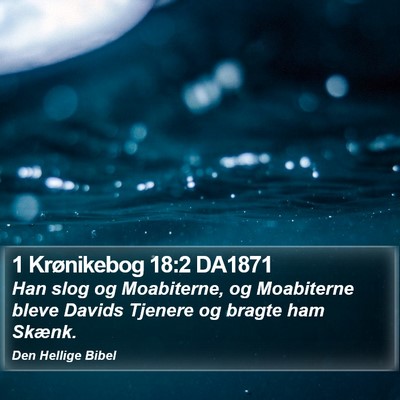 1 Krønikebog 18:2 DA1871 Bible Verse Image