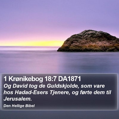 1 Krønikebog 18:7 DA1871 Bible Verse Image