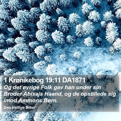 1 Krønikebog 19:11 DA1871 Bible Verse Image