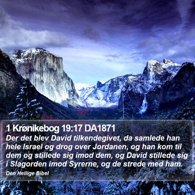 1 Krønikebog 19:17 DA1871 Bible Verse Image