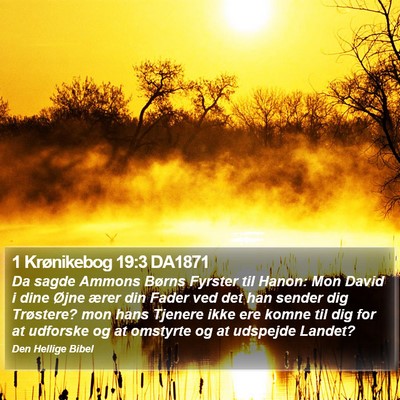 1 Krønikebog 19:3 DA1871 Bible Verse Image
