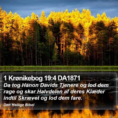 1 Krønikebog 19:4 DA1871 Bible Verse Image