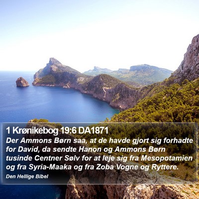 1 Krønikebog 19:6 DA1871 Bible Verse Image